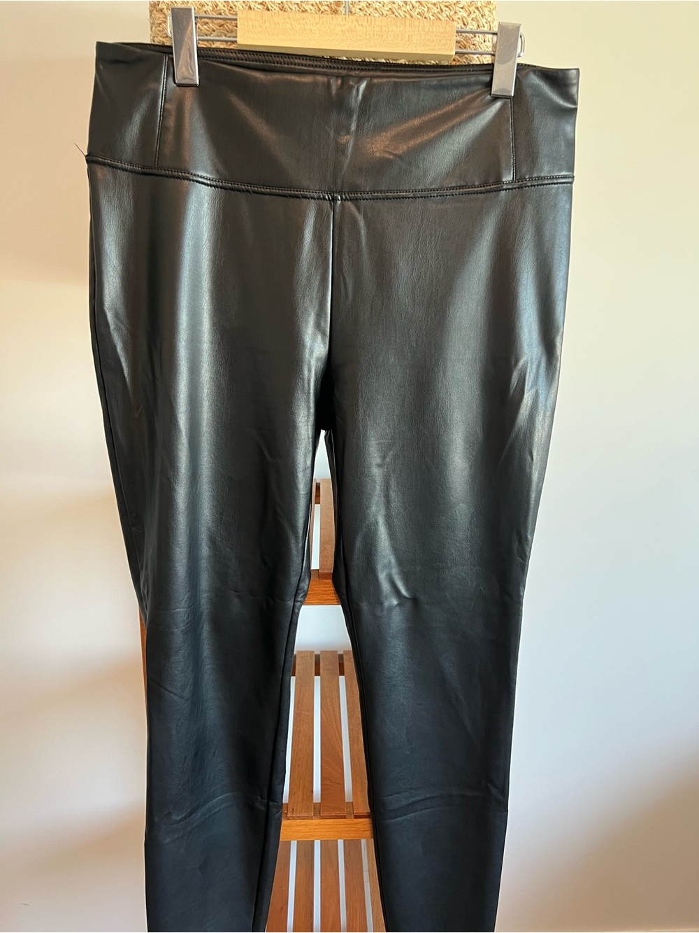 Dex Black Faux Leather Leggings
